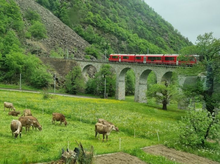 Bahnerlebnis Schweiz - zwischen hohen Gipfeln und malerischen Seen