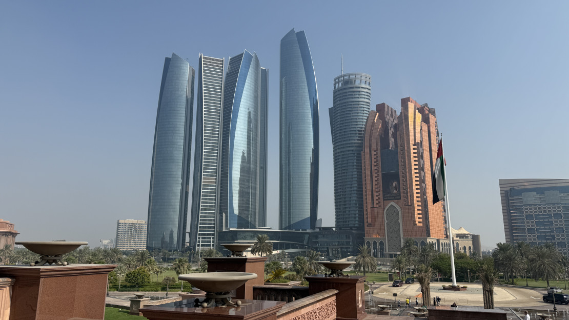 original Ausblick auf Etihad Towers
