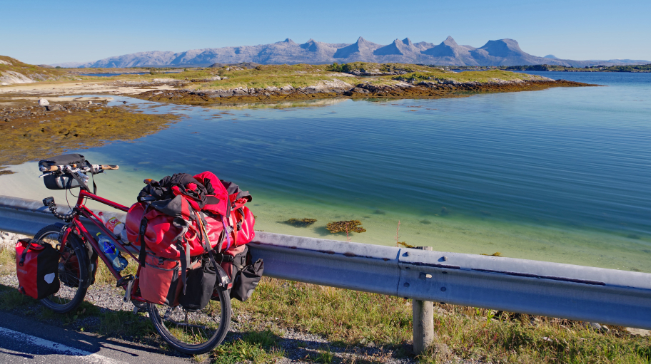 Berge und Meer Blick auf die sieben Schwestern 