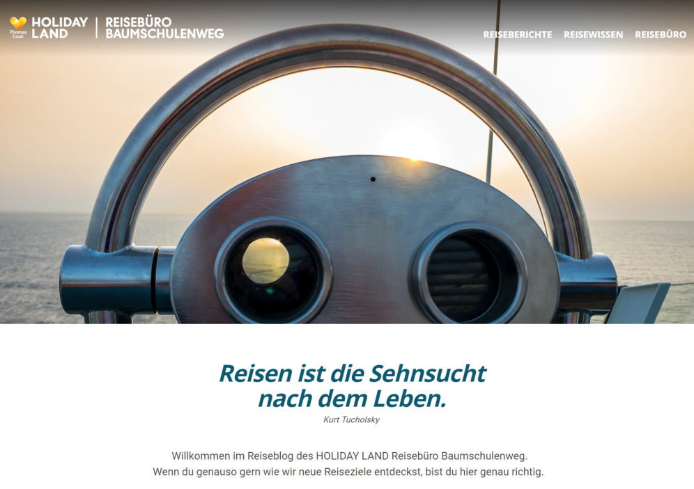 Bild von Besuchen Sie unseren Reiseblog