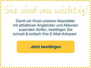 Jetzt bestätigen und weiter den Newsletter erhalten